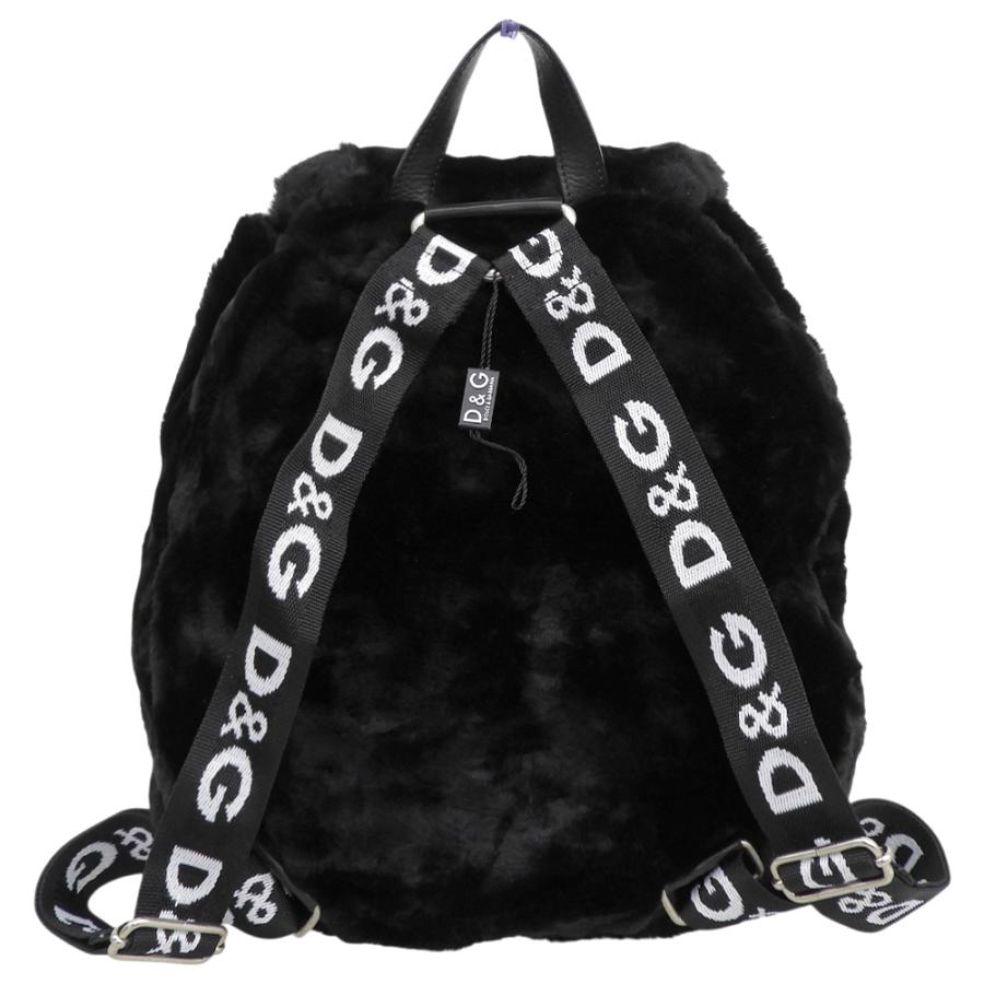 DOLCE＆GABBANA ディーアンドジー D＆G ファー ロゴ リュック リュック 