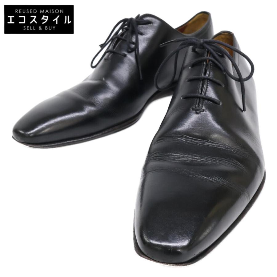 【未使用】a. testoni 靴　黒 6 1/2 a. testoni（ア・テストーニ） ア テストーニ ホールカット レザー