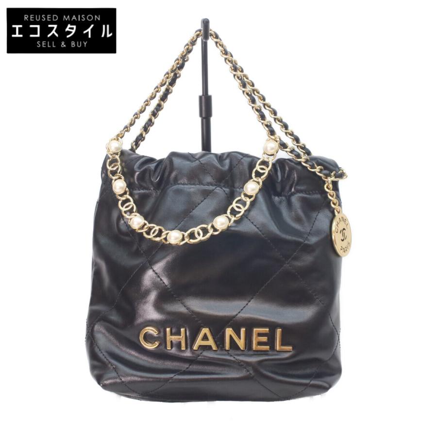 CHANEL（シャネル） AS3980 黒 シャイニーカーフ シャネル22ミニ