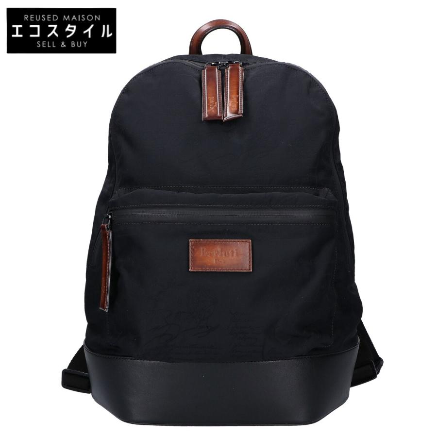 berluti ベルルッティ 18年 ブラック ボリュームMM スクリット レザー