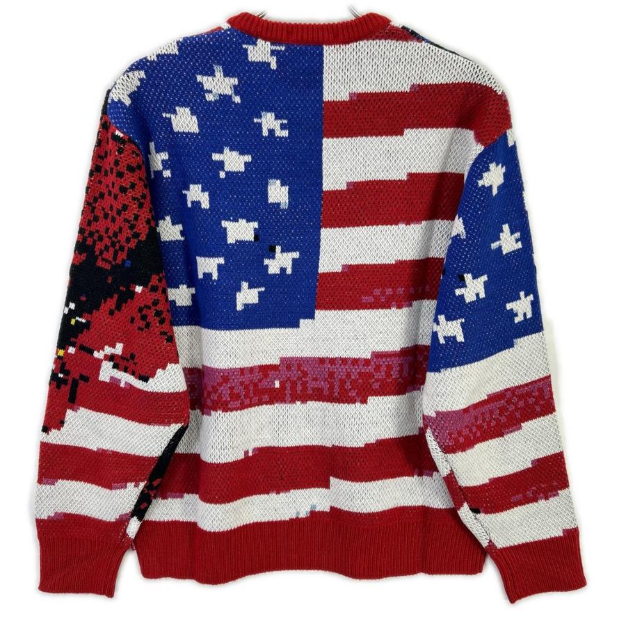 Supreme（シュプリーム） 21SS SS21SK8 Digital Flag Sweater Red 