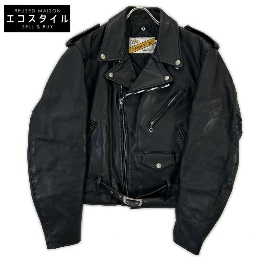 Schott N.Y.C（ショット） SCHOTT ブラック レザー 618 パーフェクト