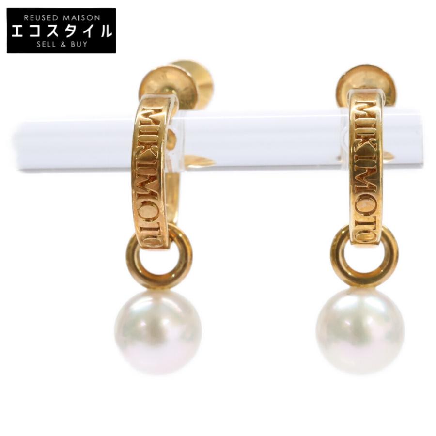 MIKIMOTO（ミキモト） K18 6.8mm パール イヤリング レディース 