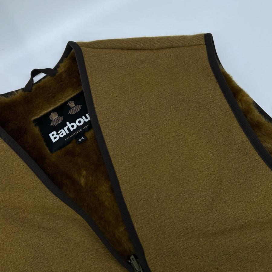Barbour バブアー 232ML10004 ベージュ ファー ベスト ブラウン 44 