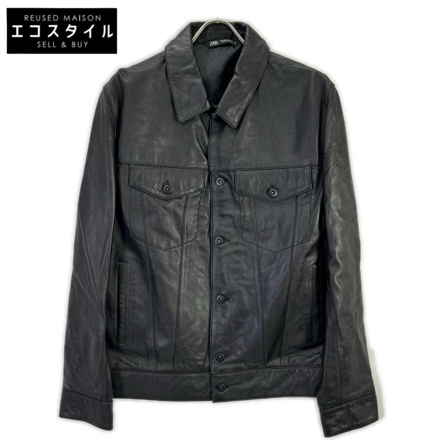 ZARA ザラ ブラック ラムスキン レザージャケット XL ZARA ザラ ブラック ラムスキン レザージャケット XL ジャケット