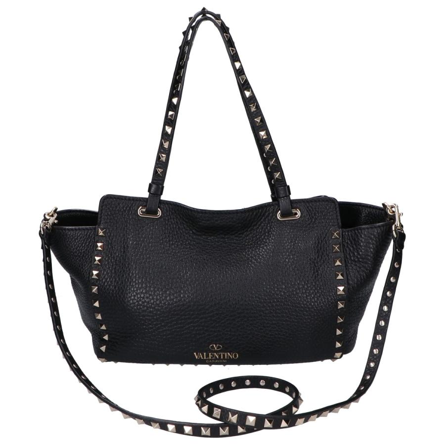 VALENTINO ヴァレンティノ MW2B0037VSF グレインレザー ロックスタッズ 