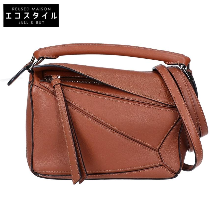 LOEWE（ロエベ） 21年 322.30.U95 タン レザー パズルショルダーバッグ 
