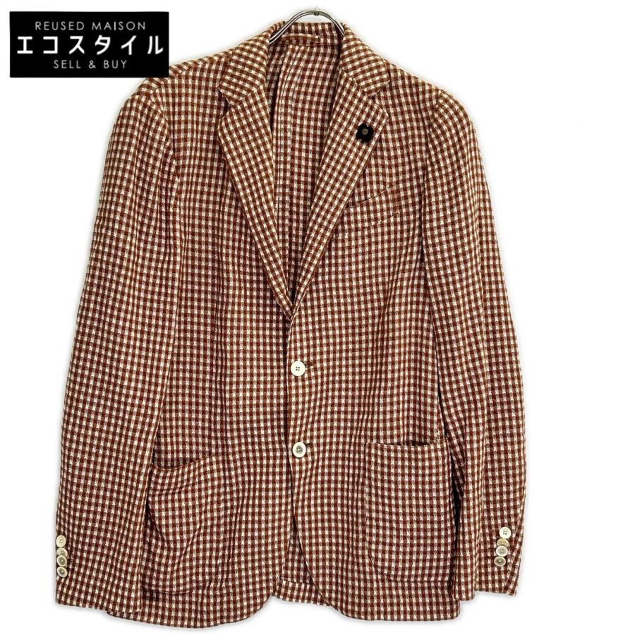 LARDINI（ラルディーニ） JG32903Q コットンリネン チェック シングル