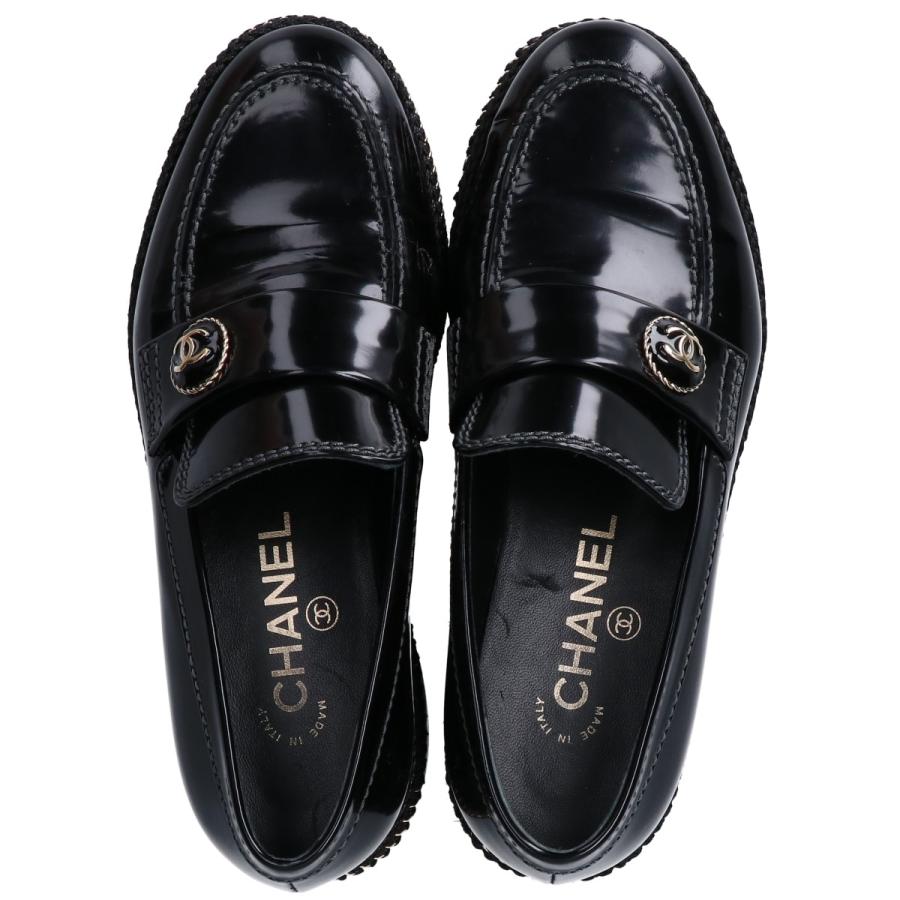 CHANEL（シャネル） X G37671 チェーンステッチ ココマーク ローファー