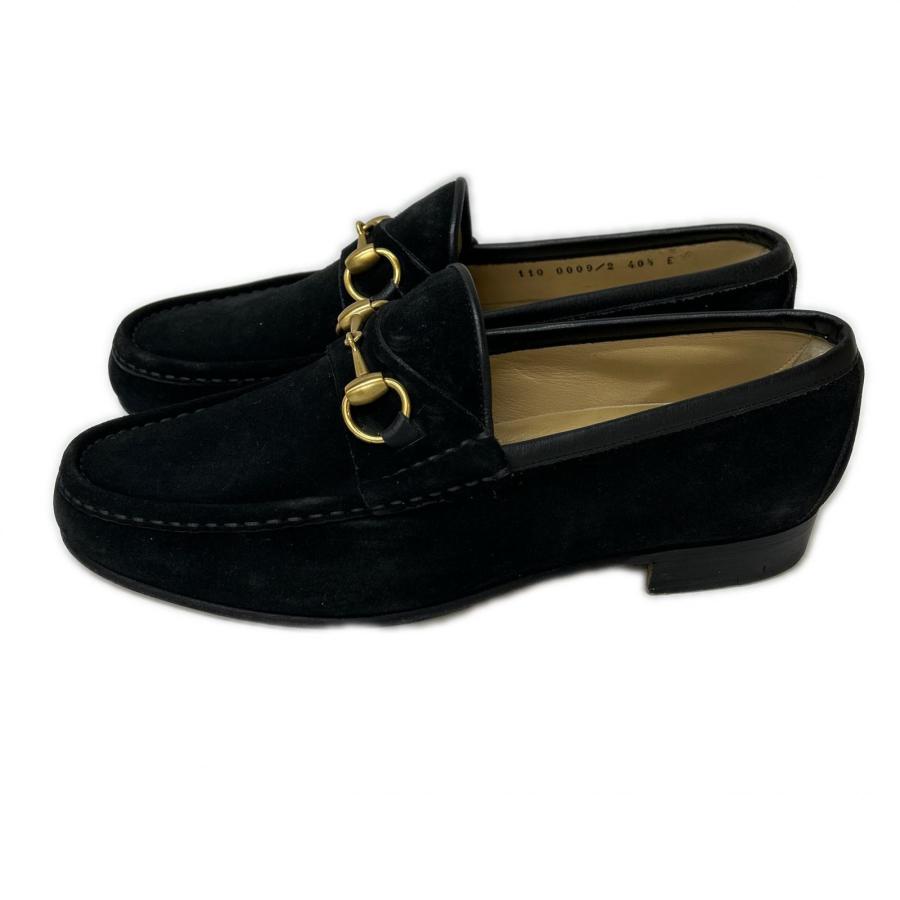GUCCI（グッチ） 110 0009/2 スエード ホースビットローファー 40 1/2E