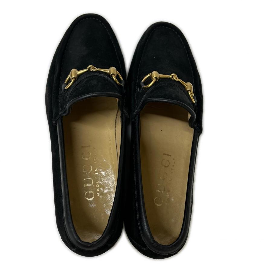 GUCCI（グッチ） 110 0009/2 スエード ホースビットローファー 40 1/2E