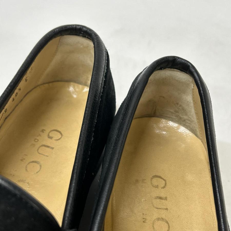 GUCCI（グッチ） 110 0009/2 スエード ホースビットローファー 40 1/2E