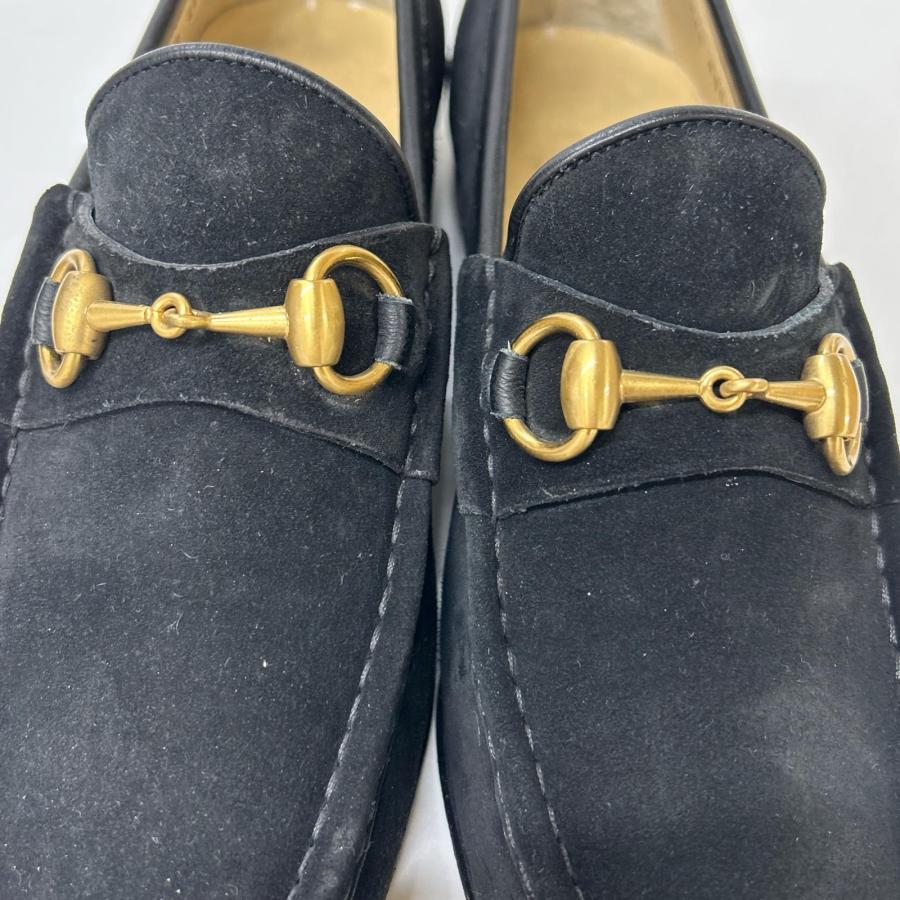 GUCCI（グッチ） 110 0009/2 スエード ホースビットローファー 40 1/2E