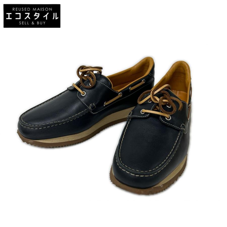 HERMES（エルメス） 美品 レザー デッキ シューズ 41 メンズ