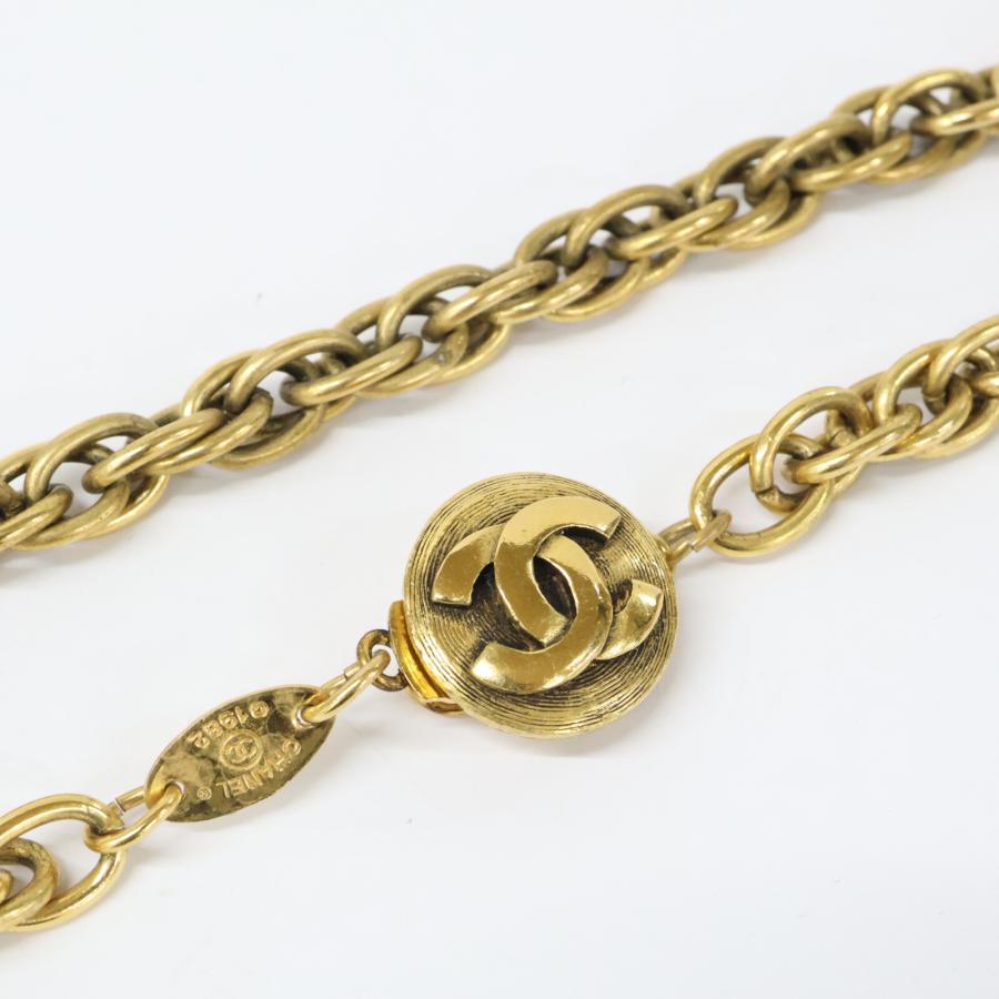 CHANEL（シャネル） 1982 ココマーク チェーン ネックレス イエロー