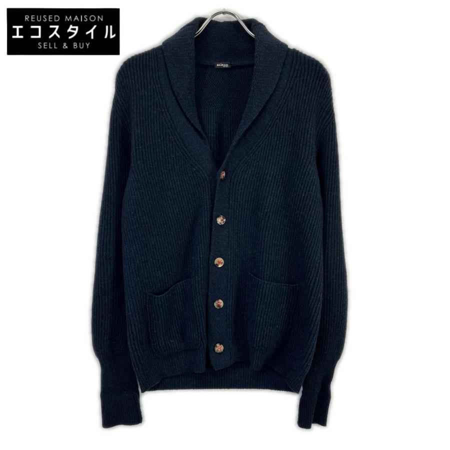 Kiton キートン UK549AI14 ネイビー カシミヤ100 ショールカラー カーディガン 46 Kiton キートン UK549AI14 ネイビー カシミヤ100 ショールカラー