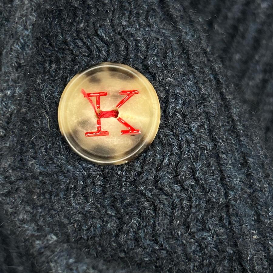 Kiton キートン UK549AI14 ネイビー カシミヤ100 ショールカラー