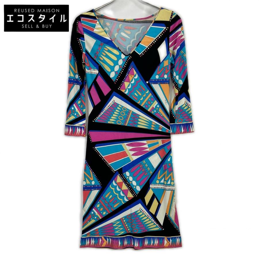 EMILIO PUCCI（エミリオプッチ） マルチカラー 幾何学模様 ワンピース 