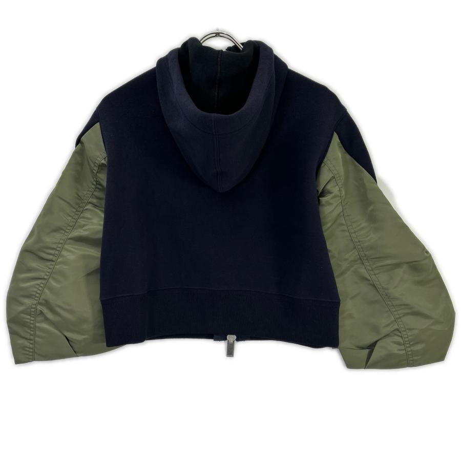 sacai（サカイ） 23年 23-06681 ネイビー MA-1 Sponge Sweat Hoodie