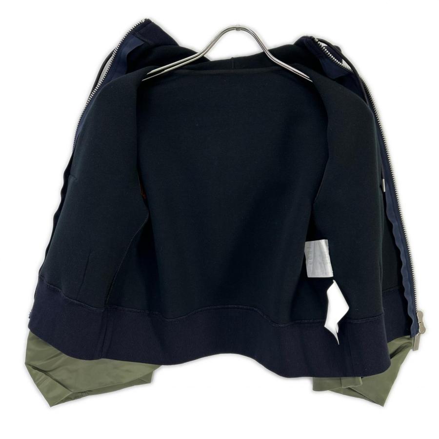 sacai（サカイ） 23年 23-06681 ネイビー MA-1 Sponge Sweat Hoodie