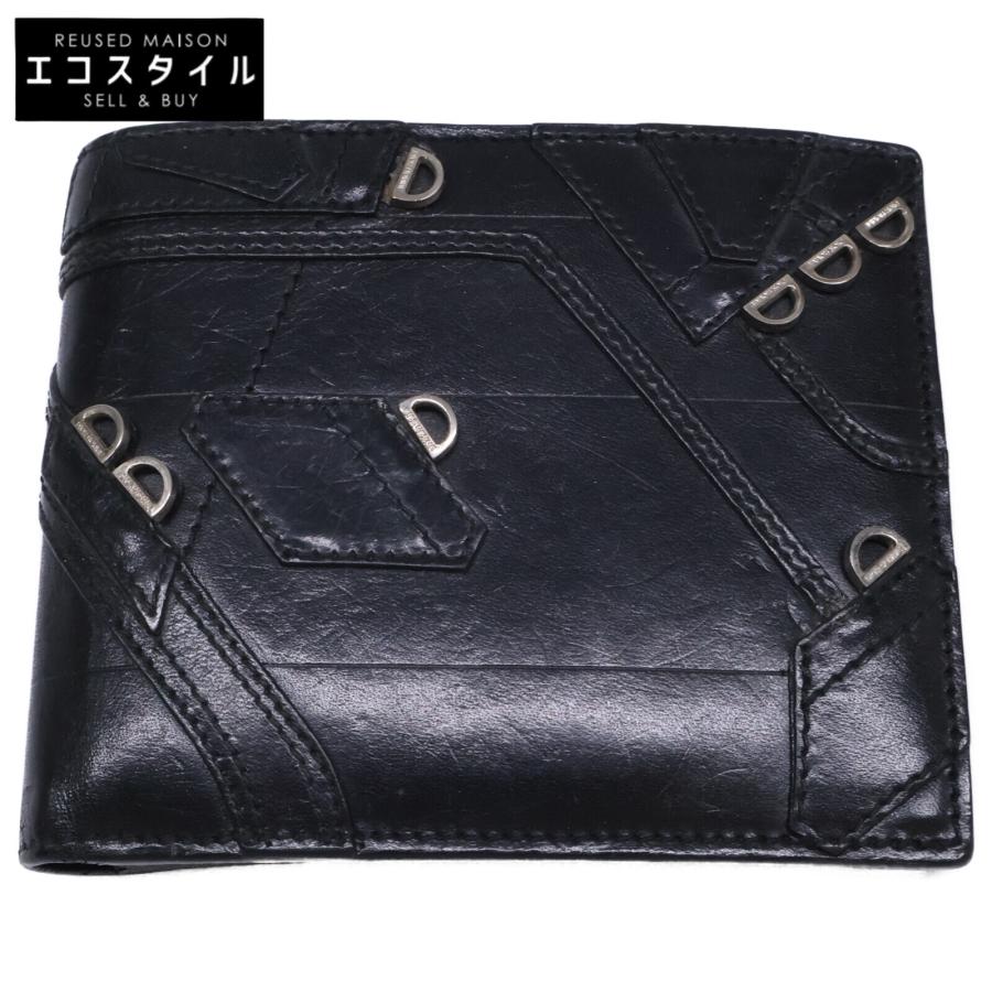 Dior HOMME ディオールオム エディ期 04LU 1023 レザーパッチワーク D 