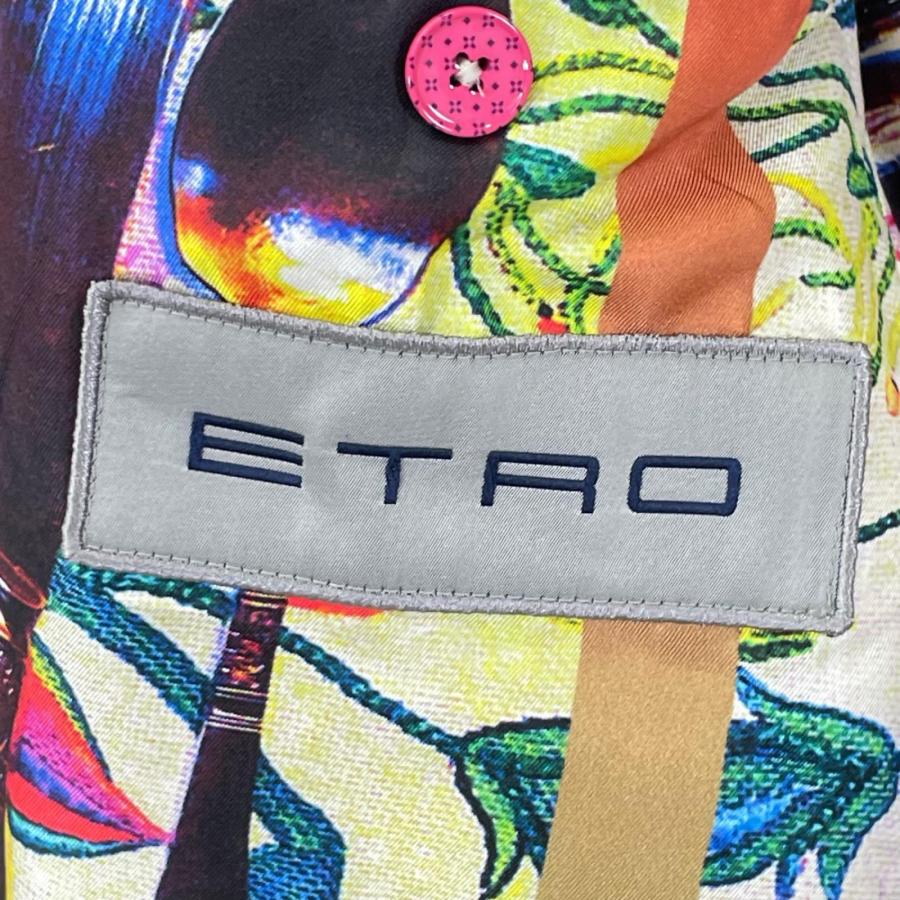 ETRO（エトロ） イエロー 裏地シルク総柄 サイドベンツ テーラード
