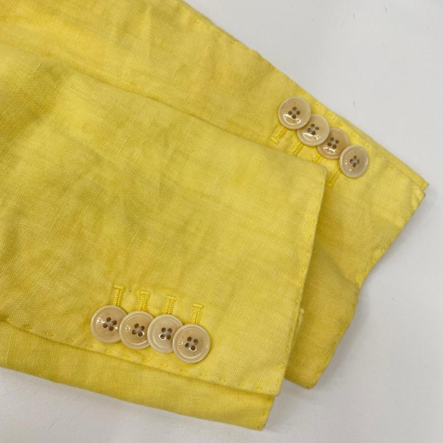 ETRO（エトロ） イエロー 裏地シルク総柄 サイドベンツ テーラード