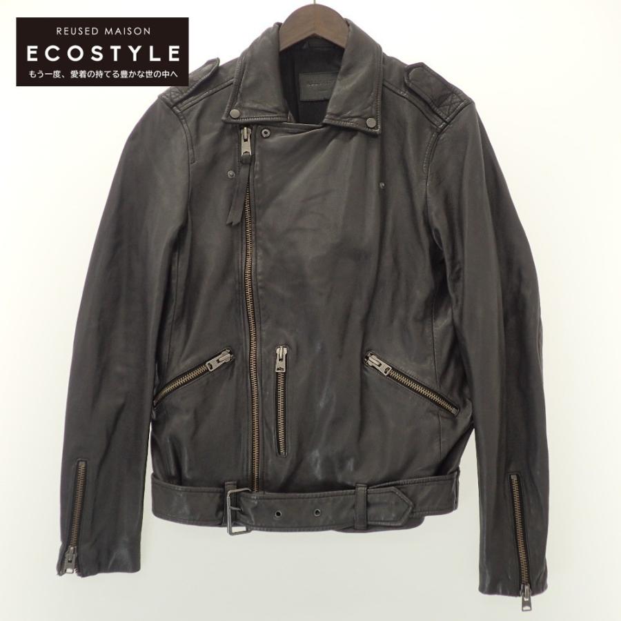 美品/国内正規 ALLSAINTS オールセインツ AS9335 シープレザー ダブル 