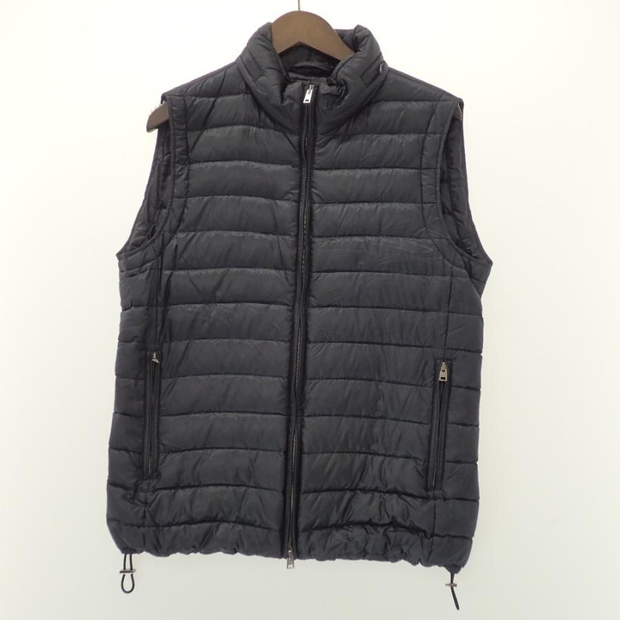 HERNO 美品/国内正規 ヘルノ ジップアップ ダウン ベスト 46 ネイビー 