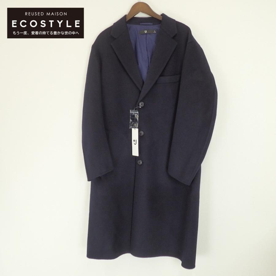 満点の チェスター オーバーサイズ カシミヤブレンド J ユニクロ Uniqlo 新品未使用品 コート メンズ ネイビー L コート アウター
