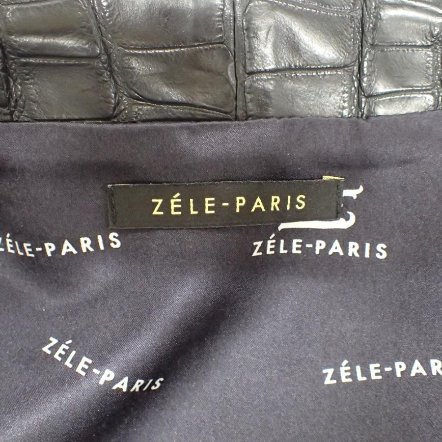 ZELE-PARIS ゼルパリ クロコダイル ジップアップ スタンドカラー ZELE-PARIS ゼルパリ クロコダイル ジップアップ スタンドカラー