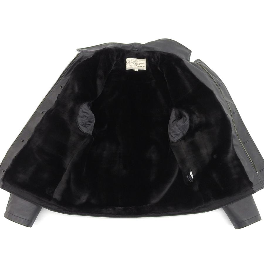 AVIREX（アヴィレックス） カウレザー A-2 デッキジャケット メンズ