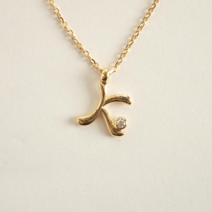 美品】ポンテヴェキオ イニシャルネックレス A