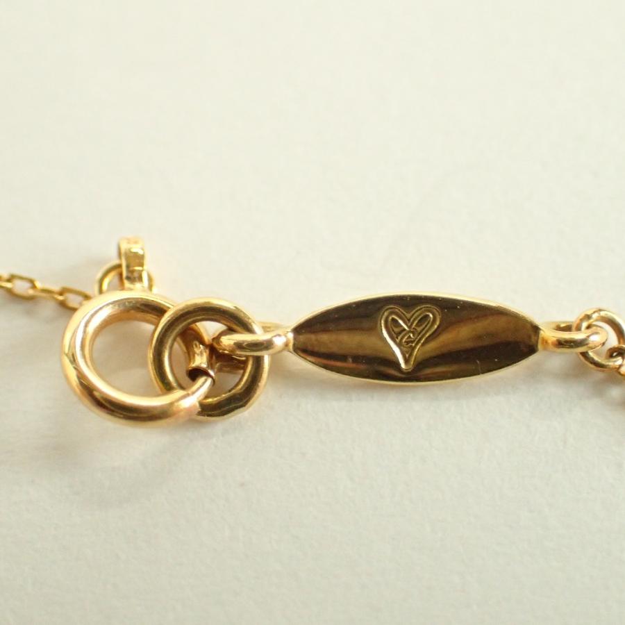 AHKAH 美品 アーカー VC0104010100 K18 0.05ct ダイヤモンド ハート