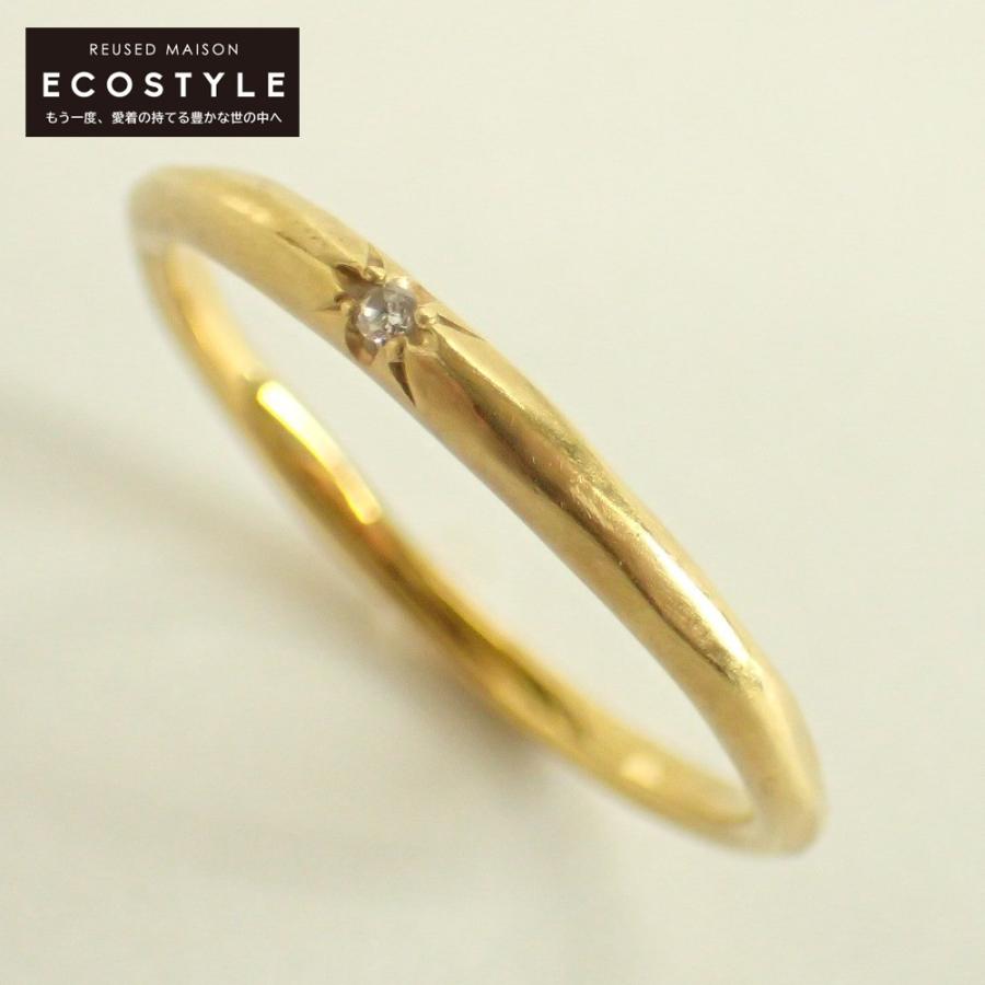 hum ハム K18 1Pダイヤモンド リング・指輪 イエローゴールド  