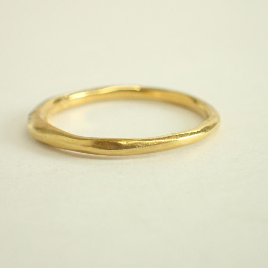 hum 5ダイヤモンド 0.03 ゴールドリング #11 K18YG 約1.3g hum 5ダイヤモンド 0.03 ゴールドリング #11 K18YG 約1.3g HUMETE