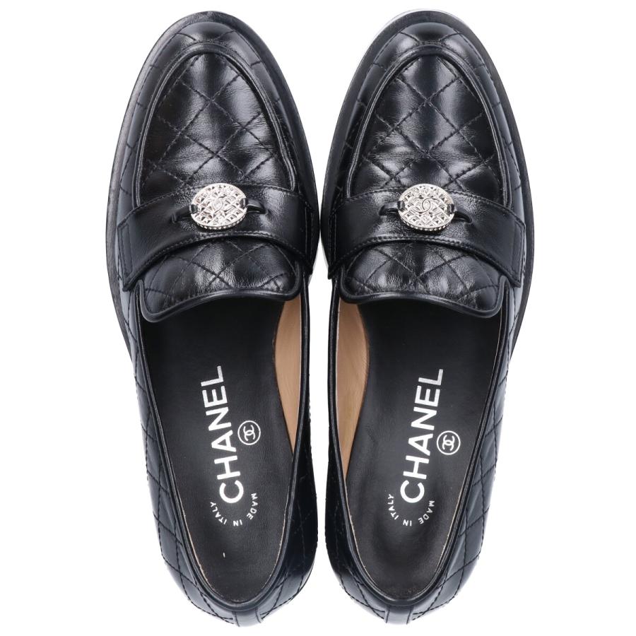 店内の商品は在庫 シャネルCHANEL ナッパ ローファー マロン www.esn