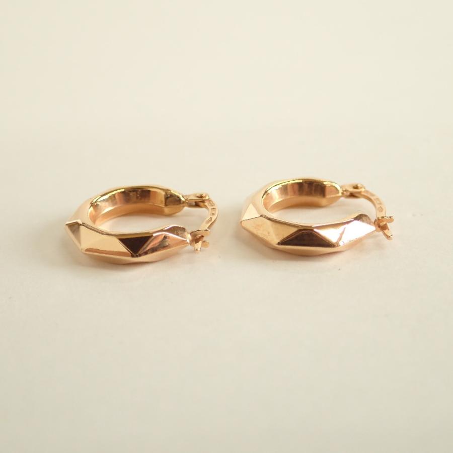 UNOAERRE ウノアエレ 750刻印 フープピアス ゴールド レディース UNOAERRE ウノアエレ 750刻印 フープピアス ゴールド レディース