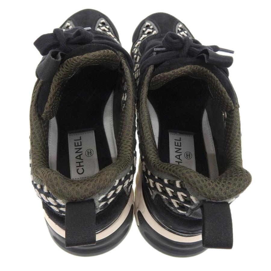 CHANEL（シャネル） G37126 ココマーク スエードxメッシュ スニーカー