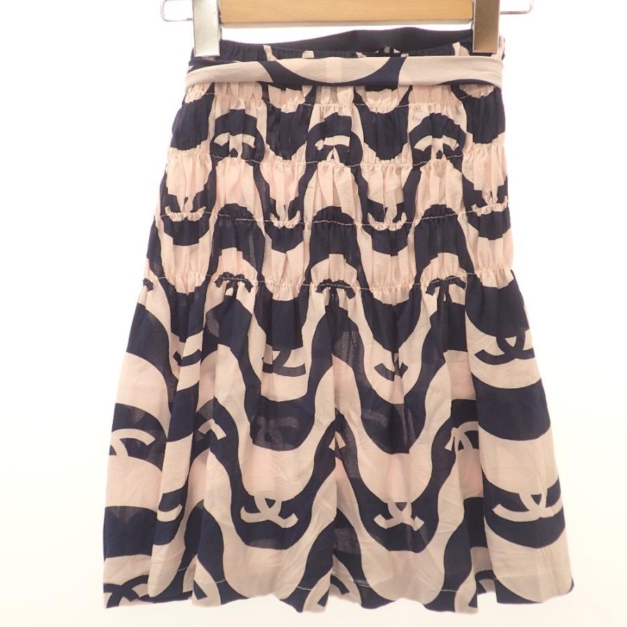 CHANEL 美品/国内正規 シャネル P70214V61726 総柄 リボンベルト