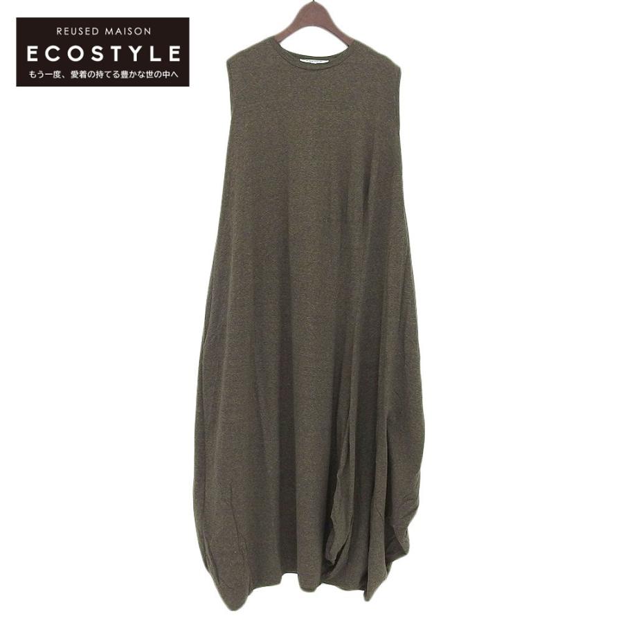 ENFOLD エンフォルド ノースリーブワンピース レディース カーキ 36  