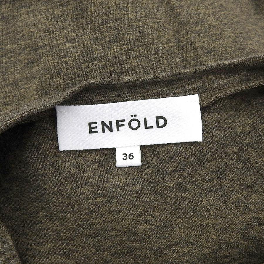 ENFOLD エンフォルド ノースリーブワンピース レディース カーキ 36 