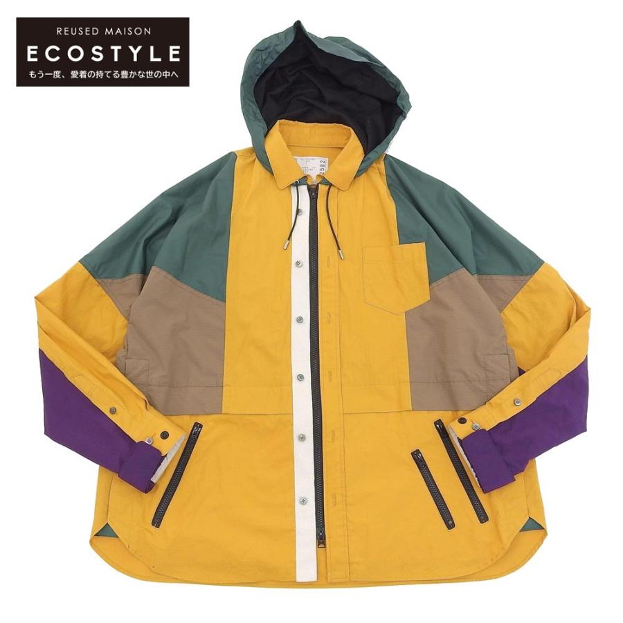 sacai サカイ コットンポプリンシャツブルゾン メンズ 21AW sacai サカイ コットンポプリンシャツブルゾン メンズ 21AW