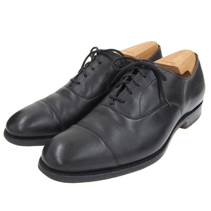 最安値に挑戦 コンサル ストレートチップシューズ 革靴 ブラック
