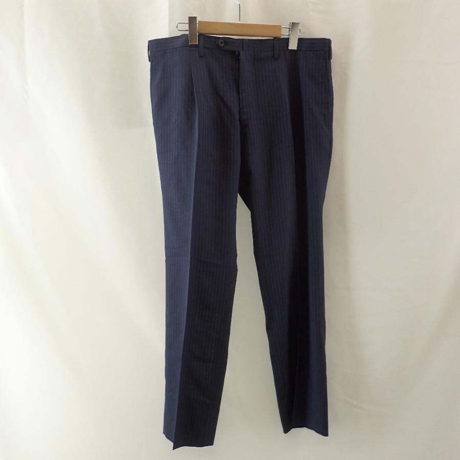 美品/国内正規 Kiton キートン ストライプ 14 Micron ウール 段返り3B