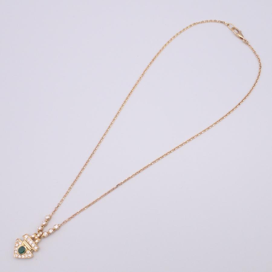 新品磨き YANES ヤーネス J.YANES ダイヤモンド/エメラルド ネックレス 