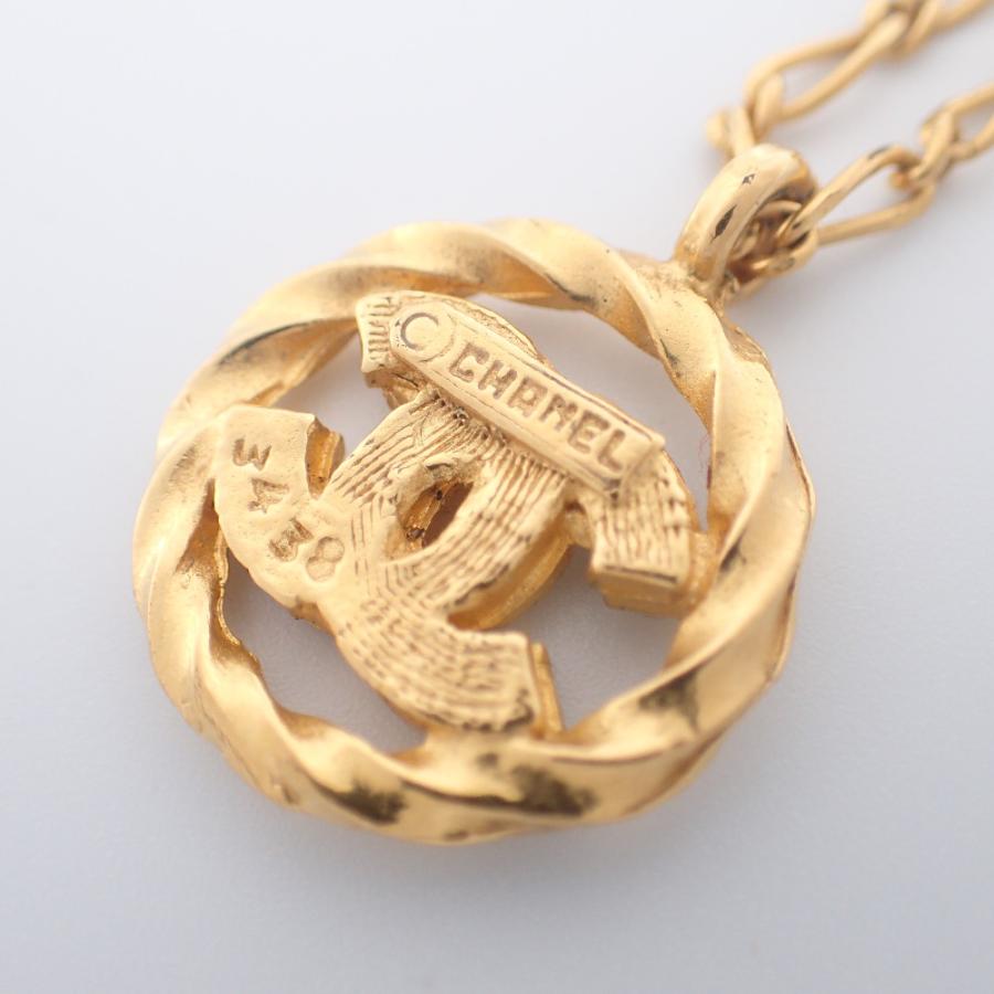 CHANEL シャネル 3438刻印 ラインストーン装飾 サークルCCココ CHANEL シャネル 3438刻印 ラインストーン装飾 サークルCCココ