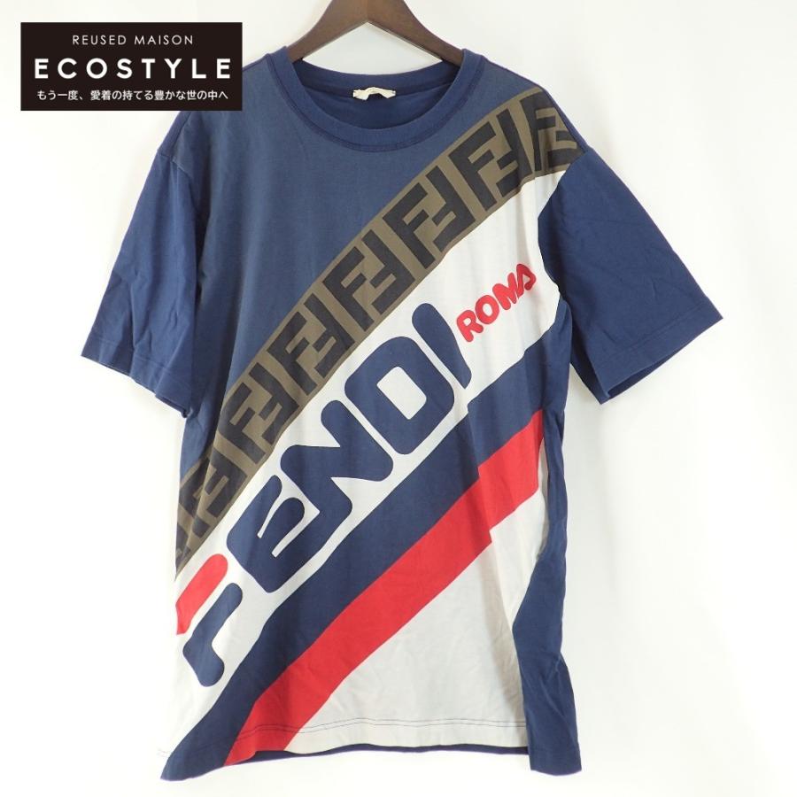 FENDI 国内正規/ フェンディ xFILAフィラ FAF100 MANIA T-Shirt 