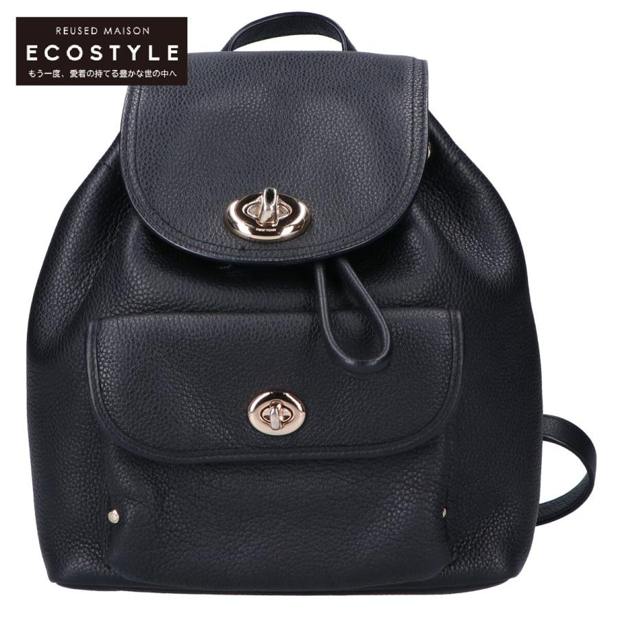COACH（コーチ） 37581 ターンロック ぺブルレザー ミニバックパック 