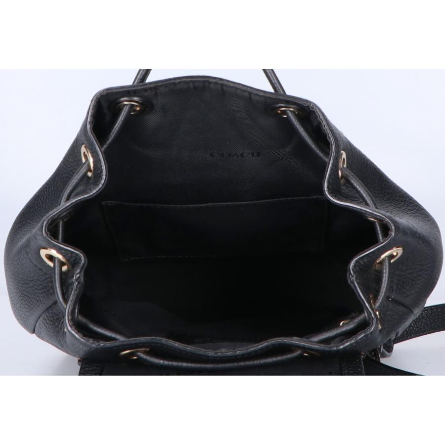 COACH（コーチ） 37581 ターンロック ぺブルレザー ミニバックパック
